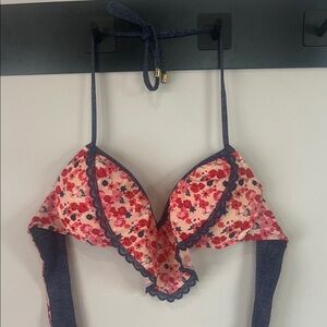 Beach Bunny Pink and Blue Floral Bra